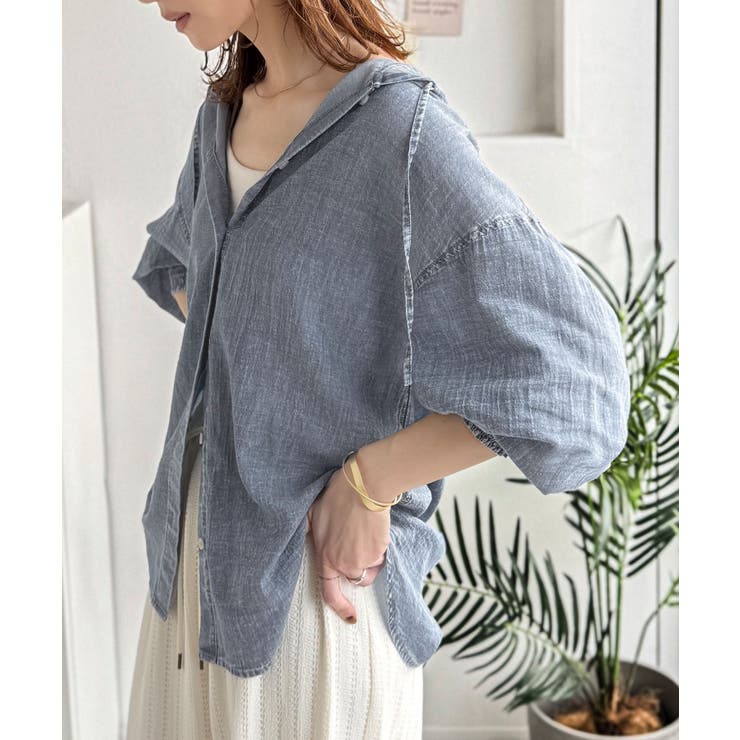 《JaVaジャバコラボ》軽やかに、さらりと。コットン100％フード付き袖シャーリ… | Classical Elf  | 詳細画像13 