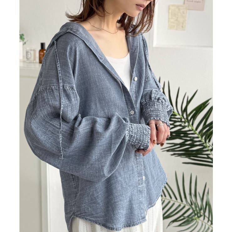 《JaVaジャバコラボ》軽やかに、さらりと。コットン100％フード付き袖シャーリ… | Classical Elf  | 詳細画像14 