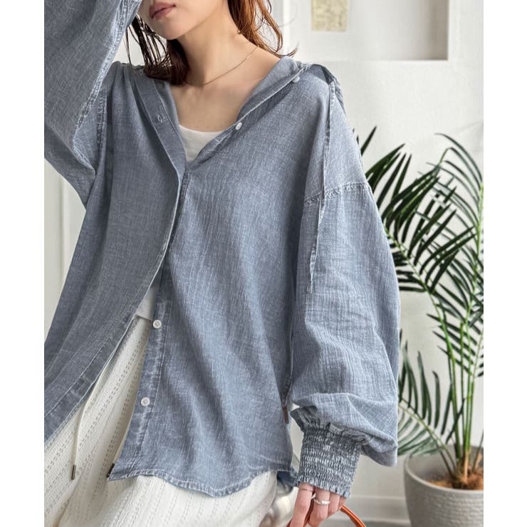 《JaVaジャバコラボ》軽やかに、さらりと。コットン100％フード付き袖シャーリ… | Classical Elf  | 詳細画像15 