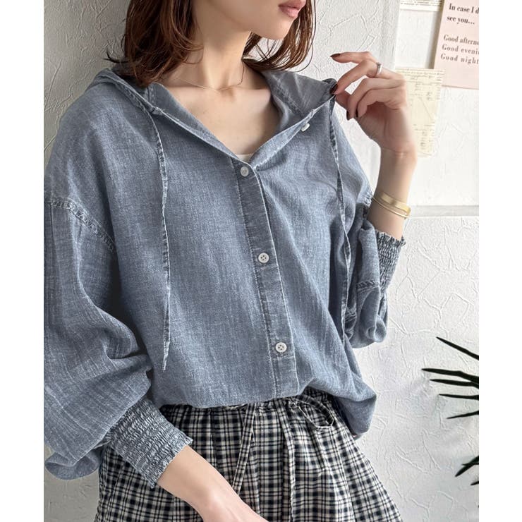 《JaVaジャバコラボ》軽やかに、さらりと。コットン100％フード付き袖シャーリ… | Classical Elf  | 詳細画像16 