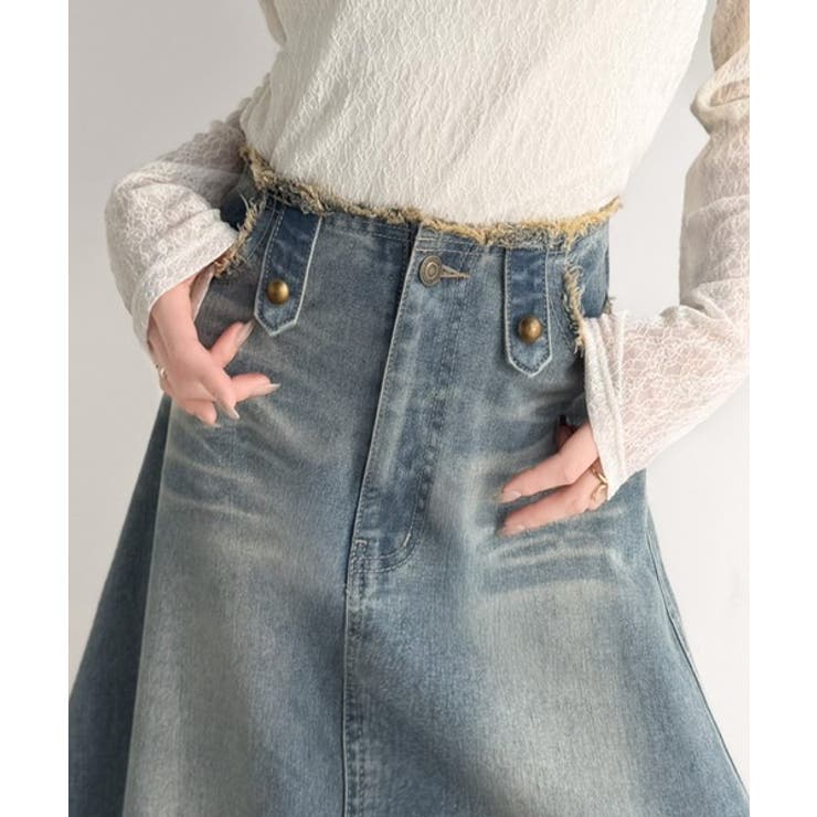 《JaVaジャバコラボ》贅沢フリンジに一目惚れ。ヴィンテージライクデニムフリンジ… | Classical Elf  | 詳細画像17 