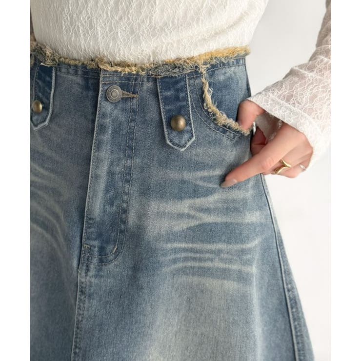 《JaVaジャバコラボ》贅沢フリンジに一目惚れ。ヴィンテージライクデニムフリンジ… | Classical Elf  | 詳細画像18 