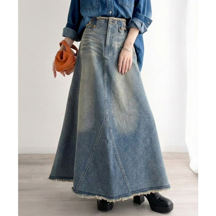 《JaVaジャバコラボ》贅沢フリンジに一目惚れ。ヴィンテージライクデニムフリンジ… | Classical Elf  | 詳細画像1 