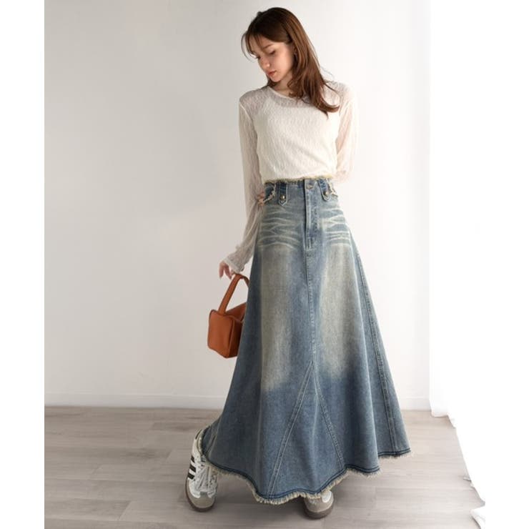 《JaVaジャバコラボ》贅沢フリンジに一目惚れ。ヴィンテージライクデニムフリンジ… | Classical Elf  | 詳細画像5 