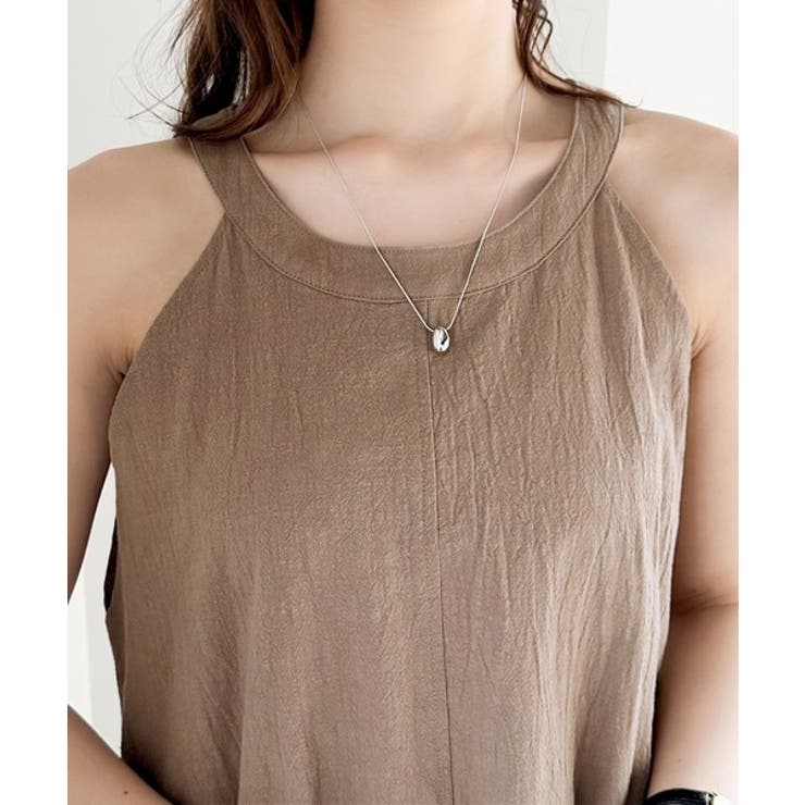 大人カジュアル。綿100%ワッシャー素材アメリカンスリーブワンピース | Classical Elf  | 詳細画像15