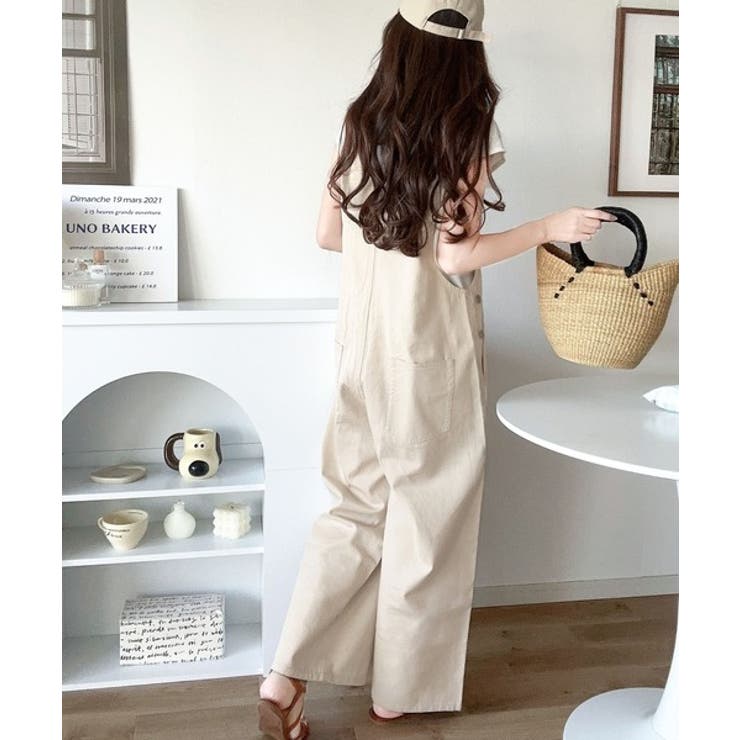 大人の魅力惹き出すデニム。綿100％フロントデザインサロペット | Classical Elf  | 詳細画像4 