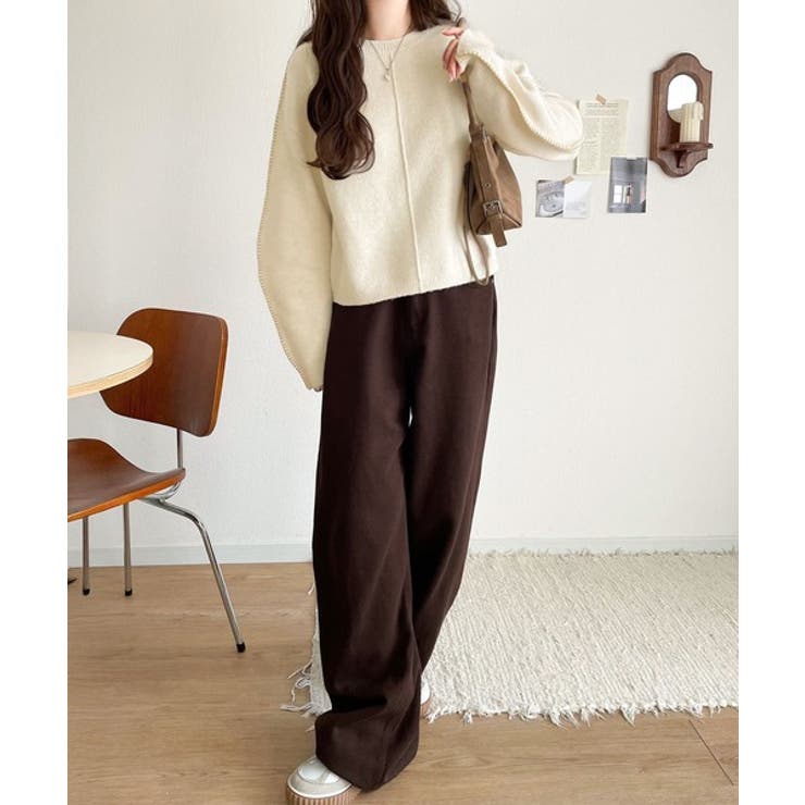 《JaVaジャバ コラボ》一枚でこなれる、立体感スリーブ×配色ステッチ。バナナス… | Classical Elf  | 詳細画像6 