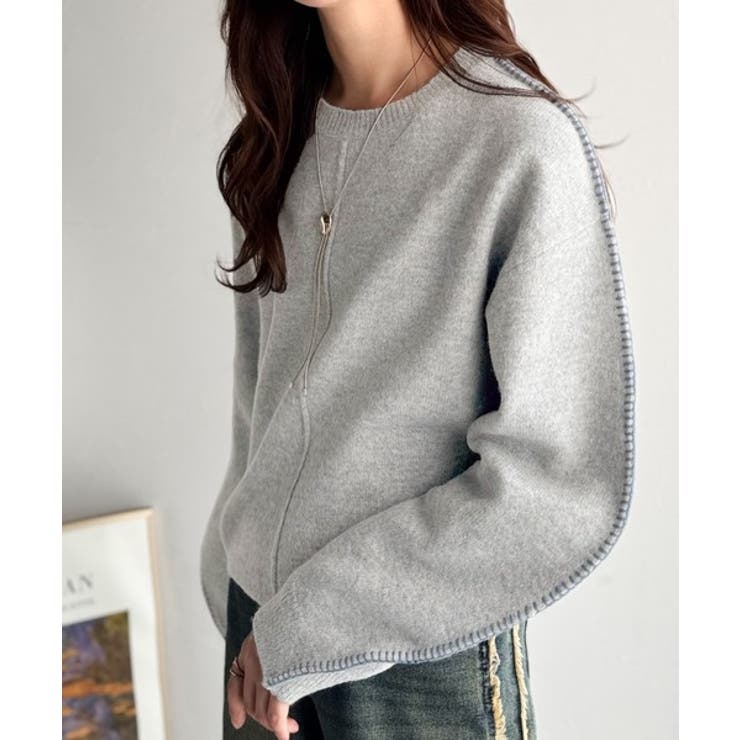 《JaVaジャバ コラボ》一枚でこなれる、立体感スリーブ×配色ステッチ。バナナス… | Classical Elf  | 詳細画像9 