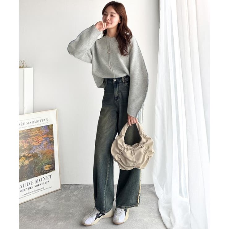 《JaVaジャバ コラボ》一枚でこなれる、立体感スリーブ×配色ステッチ。バナナス… | Classical Elf  | 詳細画像10 