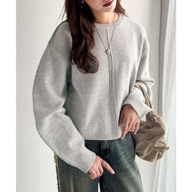 《JaVaジャバ コラボ》一枚でこなれる、立体感スリーブ×配色ステッチ。バナナス… | Classical Elf  | 詳細画像13 