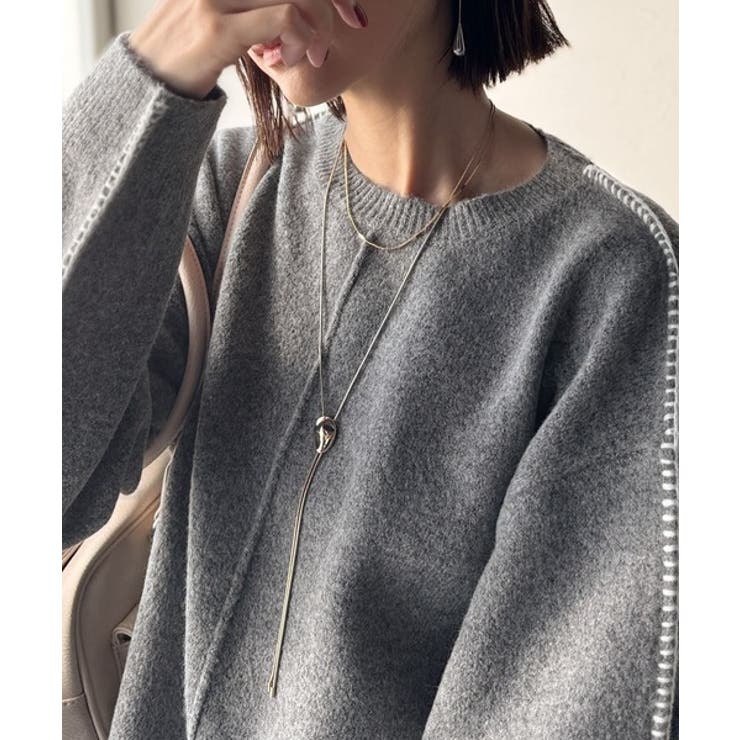 《JaVaジャバ コラボ》一枚でこなれる、立体感スリーブ×配色ステッチ。バナナス… | Classical Elf  | 詳細画像18 