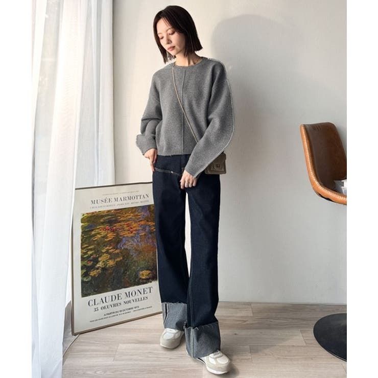 《JaVaジャバ コラボ》一枚でこなれる、立体感スリーブ×配色ステッチ。バナナス… | Classical Elf  | 詳細画像19 