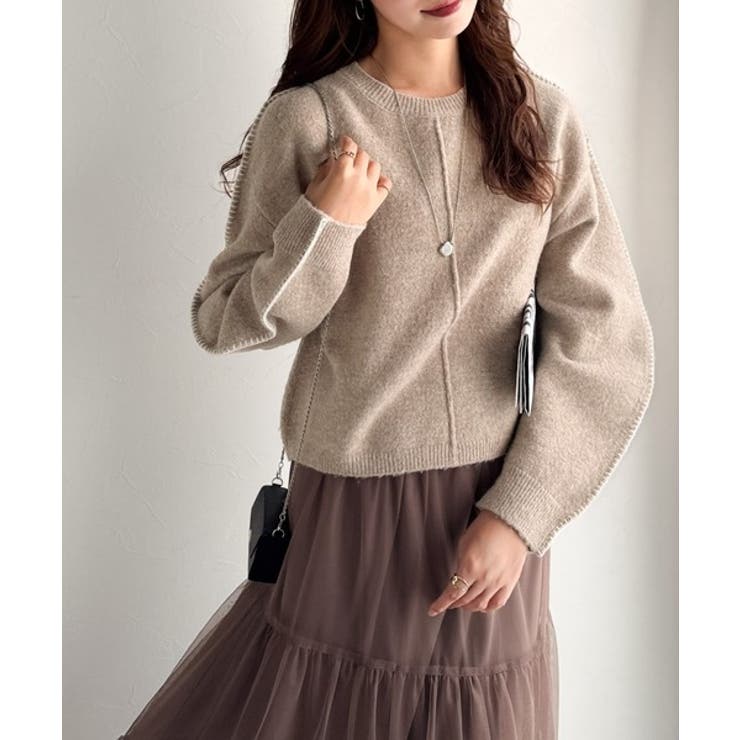 《JaVaジャバ コラボ》一枚でこなれる、立体感スリーブ×配色ステッチ。バナナス… | Classical Elf  | 詳細画像25 