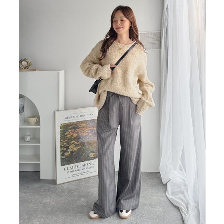 《JaVaジャバコラボ》秋冬の鉄板。日常にふわふわな彩りを。クルーネックミックス… | Classical Elf  | 詳細画像5 