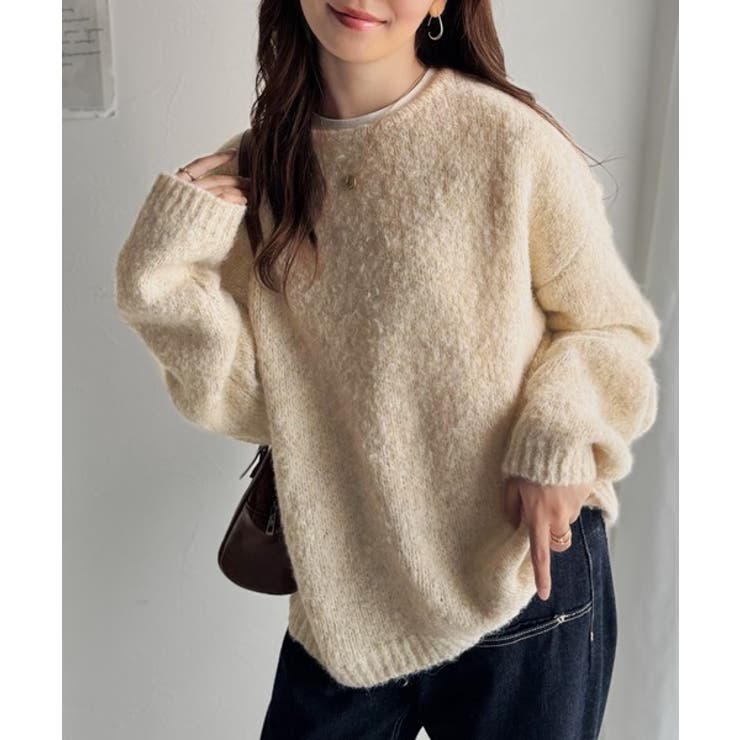 《JaVaジャバコラボ》秋冬の鉄板。日常にふわふわな彩りを。クルーネックミックス… | Classical Elf  | 詳細画像7 