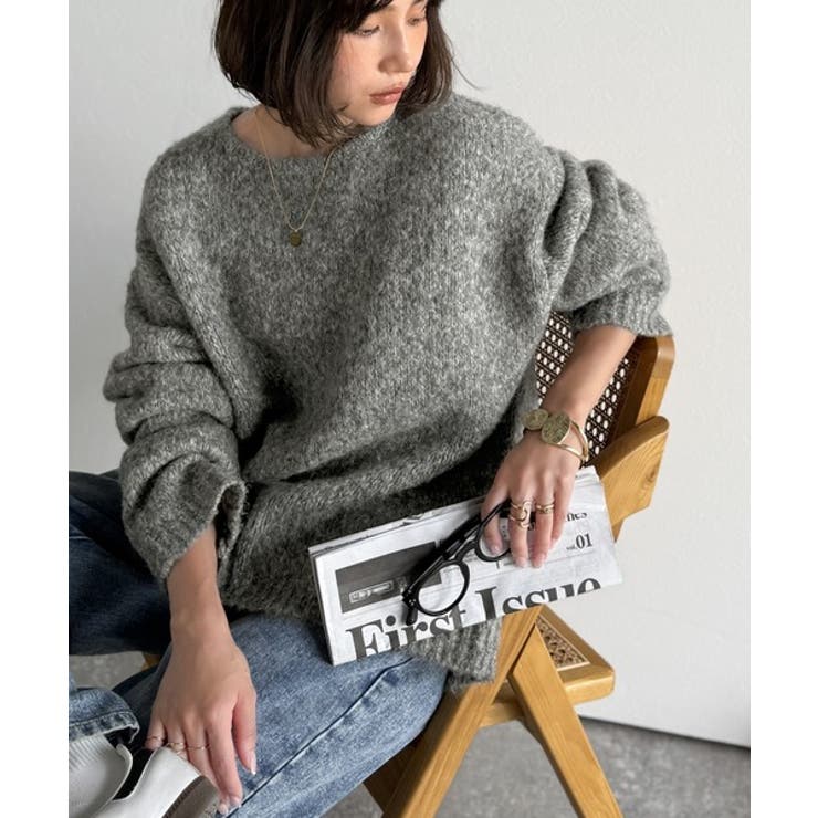 《JaVaジャバコラボ》秋冬の鉄板。日常にふわふわな彩りを。クルーネックミックス… | Classical Elf  | 詳細画像9 