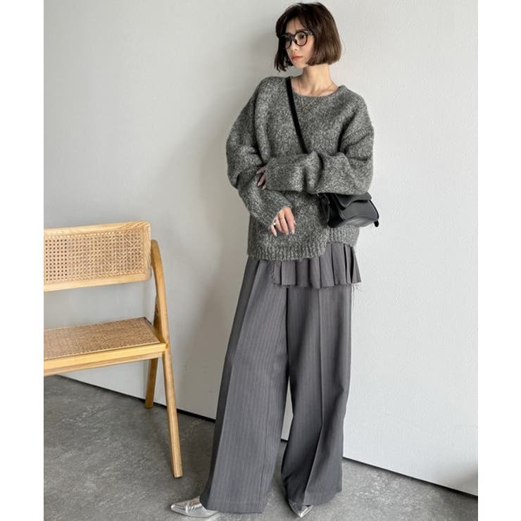 《JaVaジャバコラボ》秋冬の鉄板。日常にふわふわな彩りを。クルーネックミックス… | Classical Elf  | 詳細画像12 