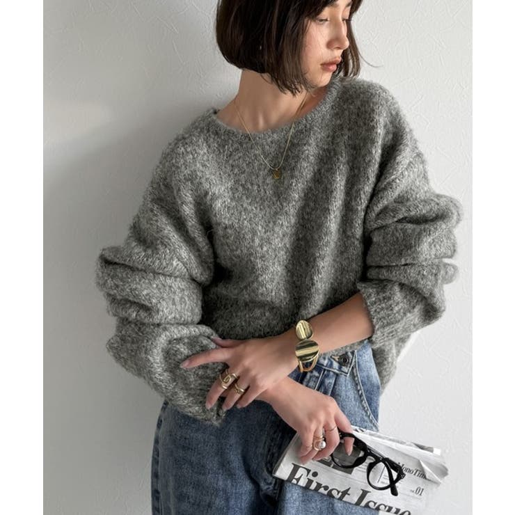 《JaVaジャバコラボ》秋冬の鉄板。日常にふわふわな彩りを。クルーネックミックス… | Classical Elf  | 詳細画像14 