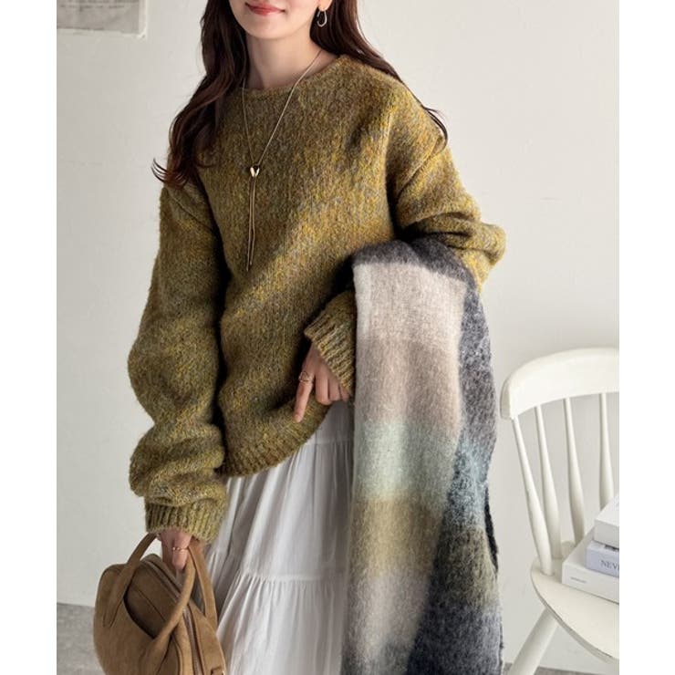 《JaVaジャバコラボ》秋冬の鉄板。日常にふわふわな彩りを。クルーネックミックス… | Classical Elf  | 詳細画像28 