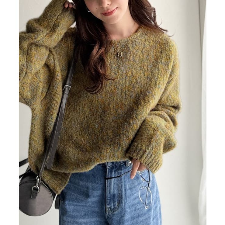 《JaVaジャバコラボ》秋冬の鉄板。日常にふわふわな彩りを。クルーネックミックス… | Classical Elf  | 詳細画像30 