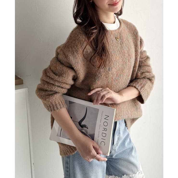 《JaVaジャバコラボ》秋冬の鉄板。日常にふわふわな彩りを。クルーネックミックス… | Classical Elf  | 詳細画像37 