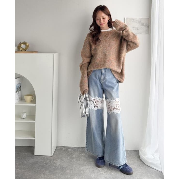 《JaVaジャバコラボ》秋冬の鉄板。日常にふわふわな彩りを。クルーネックミックス… | Classical Elf  | 詳細画像38 