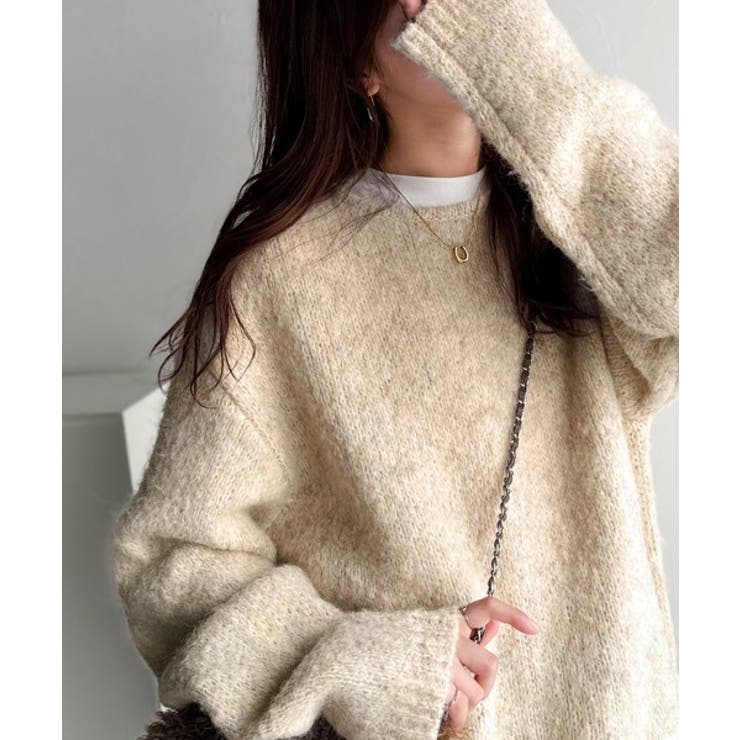 《JaVaジャバコラボ》秋冬の鉄板。日常にふわふわな彩りを。クルーネックミックス… | Classical Elf  | 詳細画像1 