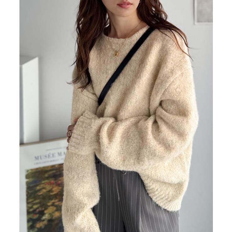 《JaVaジャバコラボ》秋冬の鉄板。日常にふわふわな彩りを。クルーネックミックス… | Classical Elf  | 詳細画像2 