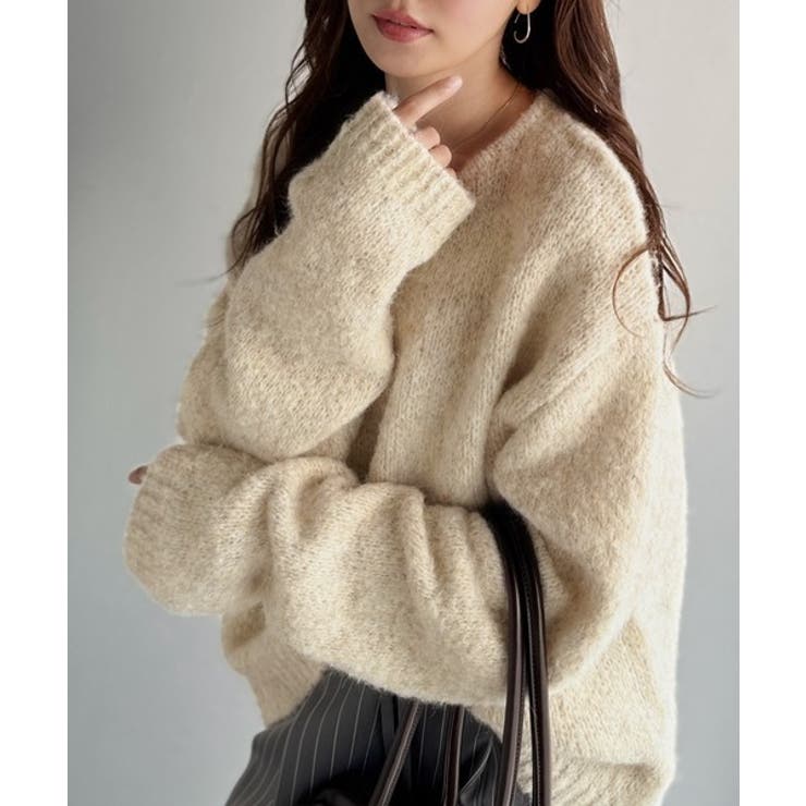 《JaVaジャバコラボ》秋冬の鉄板。日常にふわふわな彩りを。クルーネックミックス… | Classical Elf  | 詳細画像4 