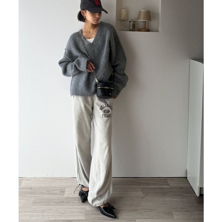 《JaVaジャバコラボ》大人カジュアルならこの1枚。ミックスカラー深Vネックニッ… | Classical Elf  | 詳細画像10 