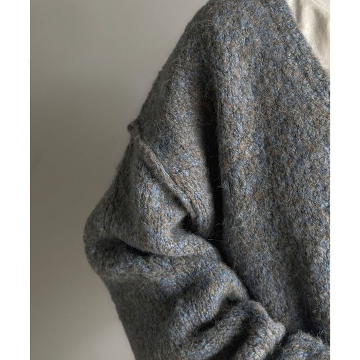 《JaVaジャバコラボ》大人カジュアルならこの1枚。ミックスカラー深Vネックニッ… | Classical Elf  | 詳細画像30 