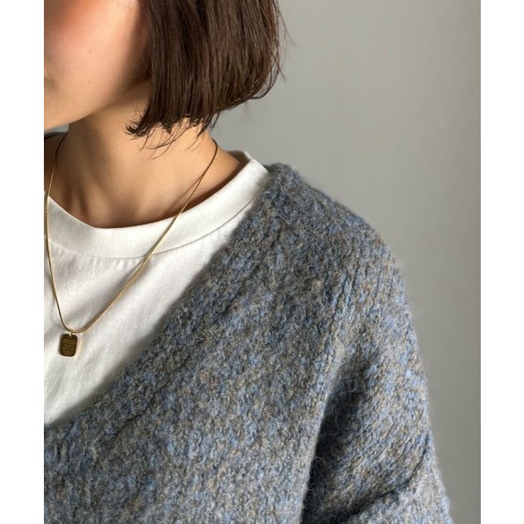 《JaVaジャバコラボ》大人カジュアルならこの1枚。ミックスカラー深Vネックニッ… | Classical Elf  | 詳細画像31 