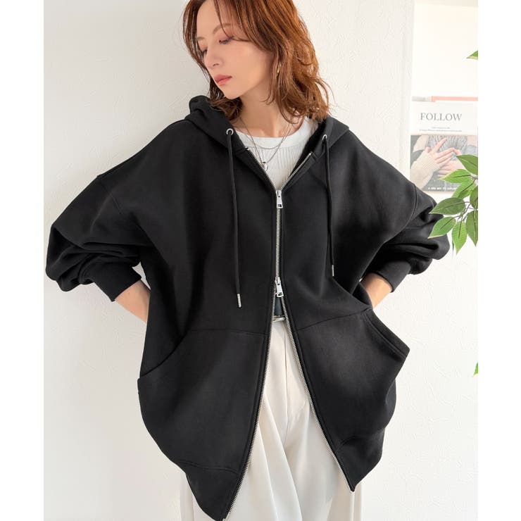 《JaVaジャバコラボ》シルエットアレンジ自在♪毎日使いに頼れる一枚◎ダブルジッ… | Classical Elf  | 詳細画像1 