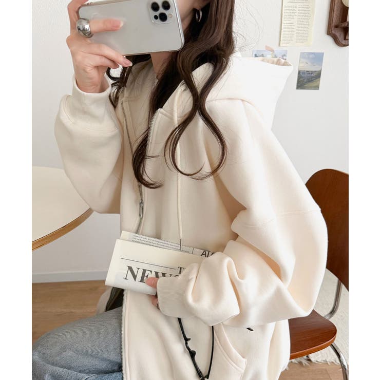 《JaVaジャバコラボ》シルエットアレンジ自在♪毎日使いに頼れる一枚◎ダブルジッ… | Classical Elf  | 詳細画像8 