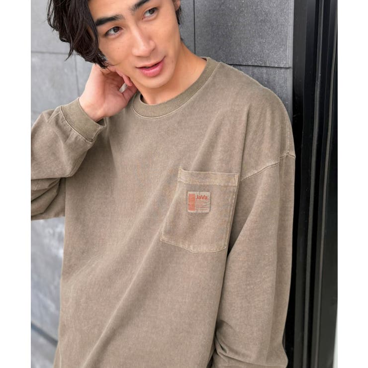《JaVaジャバ コラボ》綿100％ピグメント加工ポケット付きロングTee | Classical Elf Men | 詳細画像18 