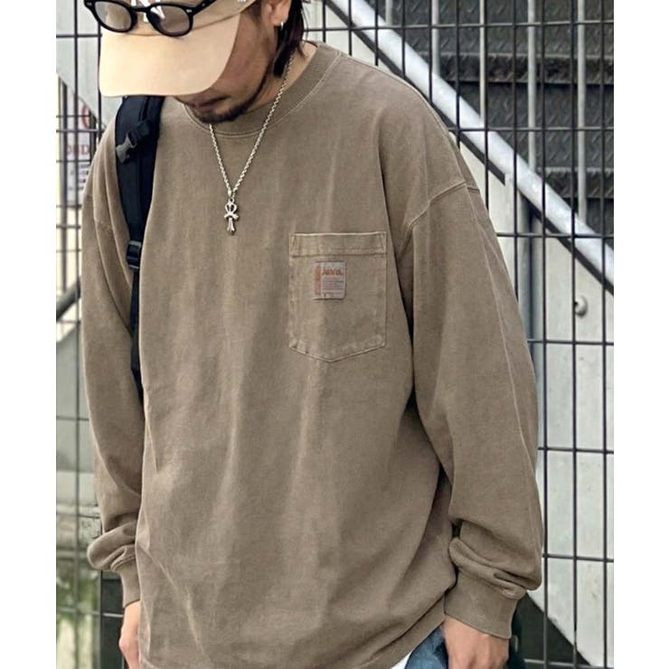 《JaVaジャバ コラボ》綿100％ピグメント加工ポケット付きロングTee | Classical Elf Men | 詳細画像26 
