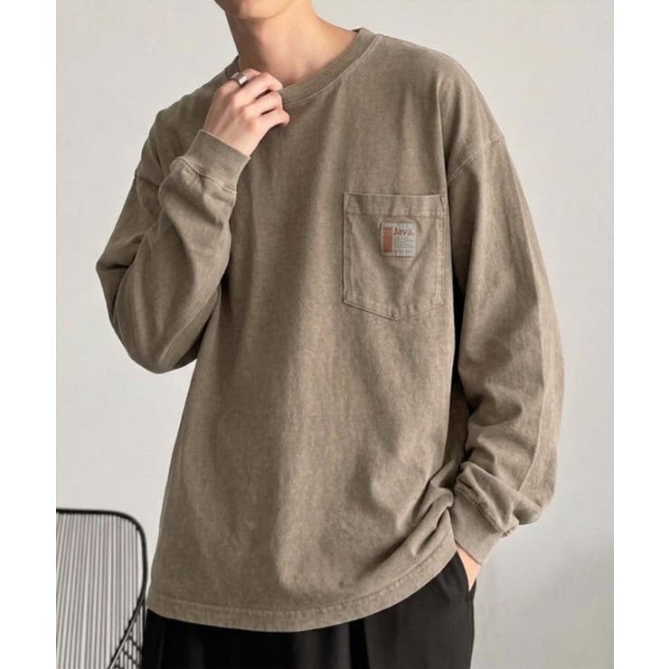 《JaVaジャバ コラボ》綿100％ピグメント加工ポケット付きロングTee | Classical Elf Men | 詳細画像28 