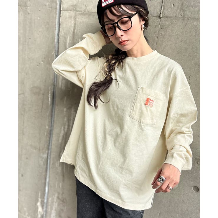 《JaVaジャバ コラボ》綿100％ピグメント加工ポケット付きロングTee | Classical Elf Men | 詳細画像1 