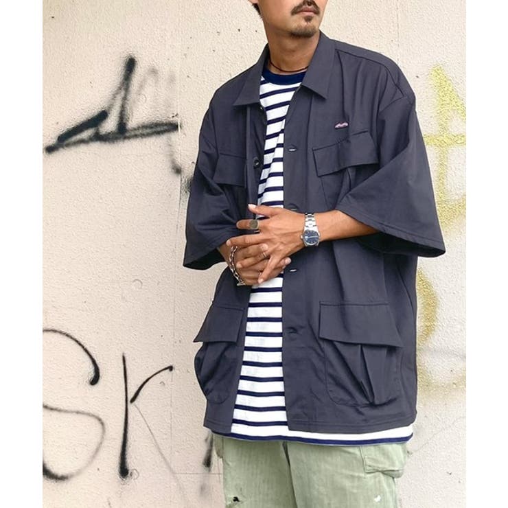 ブラック | 《JaVaジャバ 別注》多機能!TECH素材 BDUシャツ | Classical Elf Men