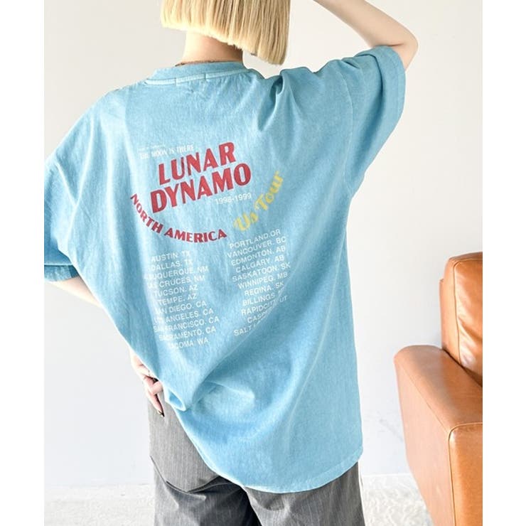 キャッチーな大人夏Tee。綿100%ピグメントロゴビッグTシャツ[品番