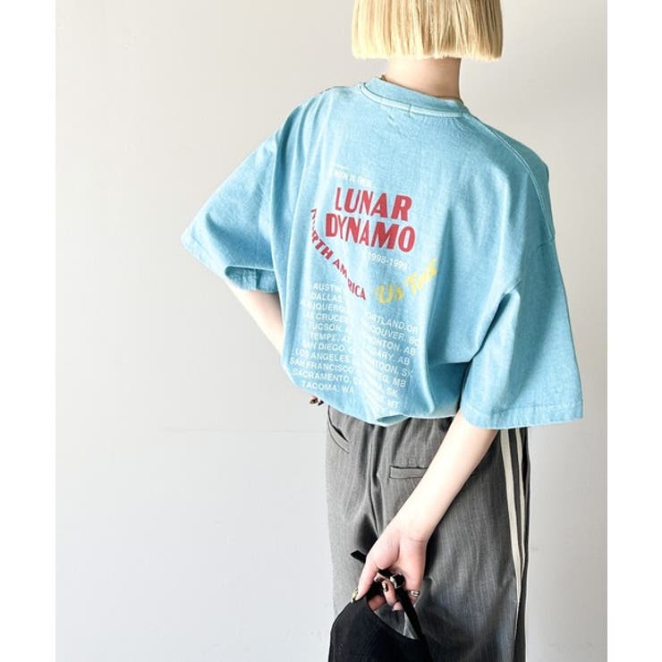 キャッチーな大人夏Tee。綿100%ピグメントロゴビッグTシャツ | Classical Elf  | 詳細画像35 