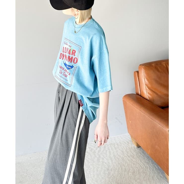 キャッチーな大人夏Tee。綿100%ピグメントロゴビッグTシャツ | Classical Elf  | 詳細画像36 