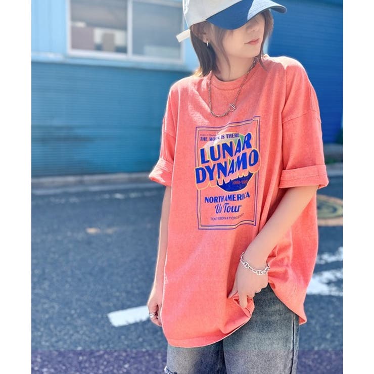 キャッチーな大人夏Tee。綿100%ピグメントロゴビッグTシャツ | Classical Elf  | 詳細画像42 