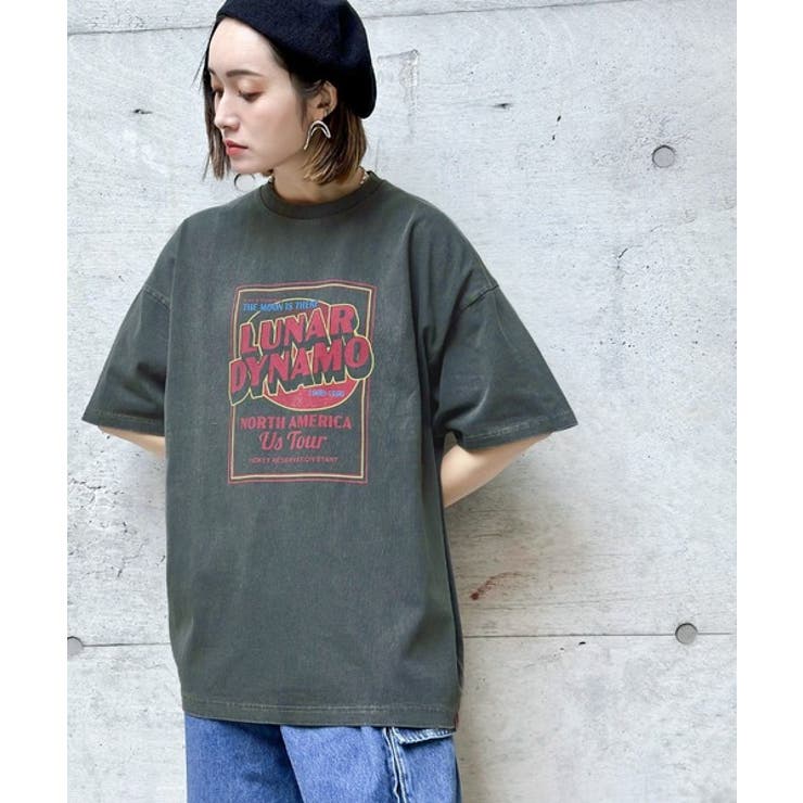 キャッチーな大人夏Tee。綿100%ピグメントロゴビッグTシャツ[品番：WZ000004654]｜Classical Elf  （クラシカルエルフ）のレディースファッション通販｜SHOPLIST（ショップリスト）