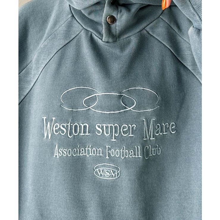 個性が際立つアートな一着！ヴィンテージ風フットボールデザインピグメントパーカー | Classical Elf  | 詳細画像25 