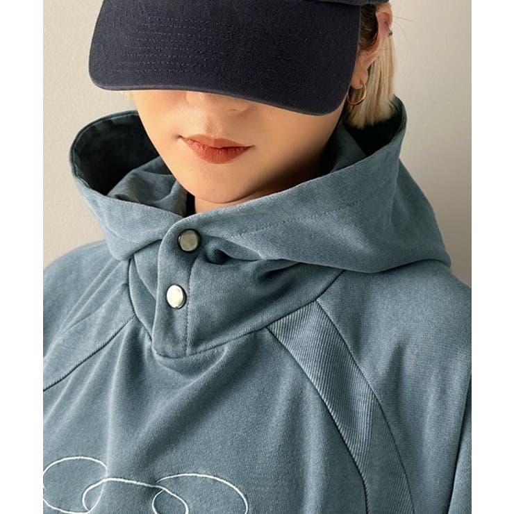 個性が際立つアートな一着！ヴィンテージ風フットボールデザインピグメントパーカー | Classical Elf  | 詳細画像26 