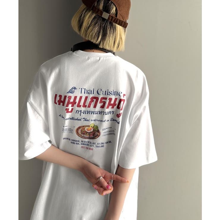 《JaVaジャバコラボ》お洒落見え確定。綿100％タイ料理メニュー風プリントルー… | Classical Elf  | 詳細画像9 