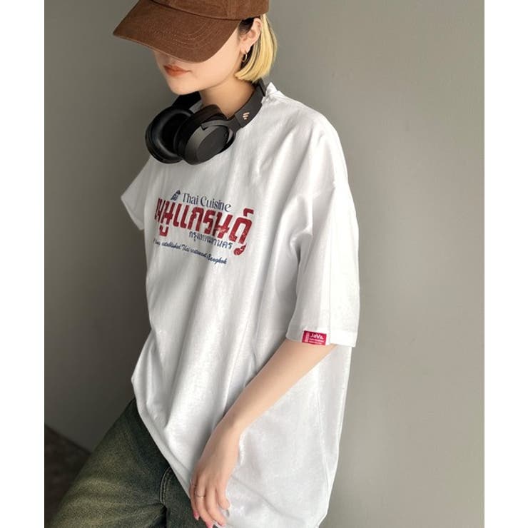 《JaVaジャバコラボ》お洒落見え確定。綿100％タイ料理メニュー風プリントルー… | Classical Elf  | 詳細画像10 