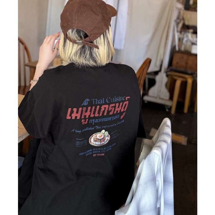 《JaVaジャバコラボ》お洒落見え確定。綿100％タイ料理メニュー風プリントルー… | Classical Elf  | 詳細画像17 