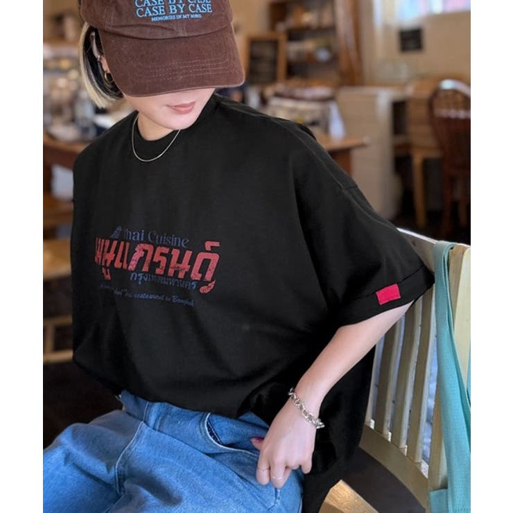 《JaVaジャバコラボ》お洒落見え確定。綿100％タイ料理メニュー風プリントルー… | Classical Elf  | 詳細画像18 